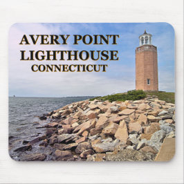Alfombrilla De Ratón Faro de Avery Point, Connecticut Mousepad
