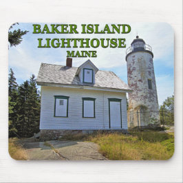 Alfombrilla De Ratón Faro de Baker Island, Maine Mousepad