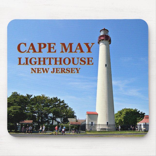 Alfombrilla De Ratón Faro de Cape May, New Jersey Mousepad (Frente)