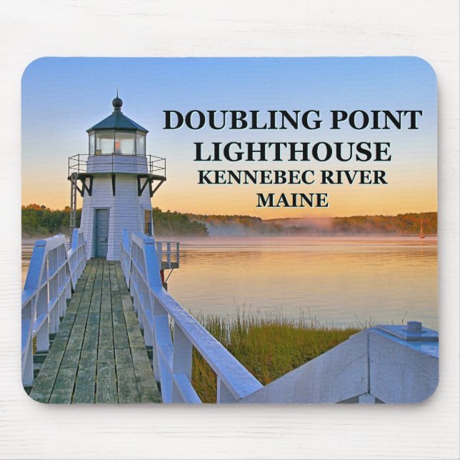 Alfombrilla De Ratón Faro de Doubling Point, Maine Mousepad (Frente)