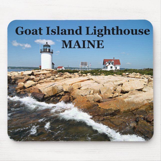 Alfombrilla De Ratón Faro de la isla de la cabra, Maine Mousepad (Frente)