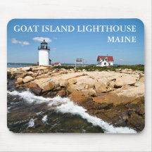 Faro de la isla de la cabra, Maine Mousepad