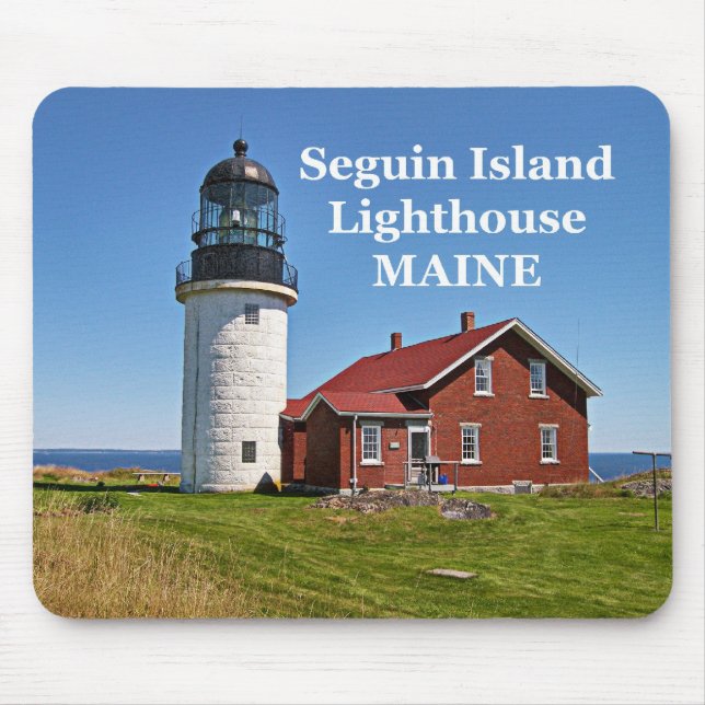 Alfombrilla De Ratón Faro de la isla de Seguin, Maine Mousepad (Frente)