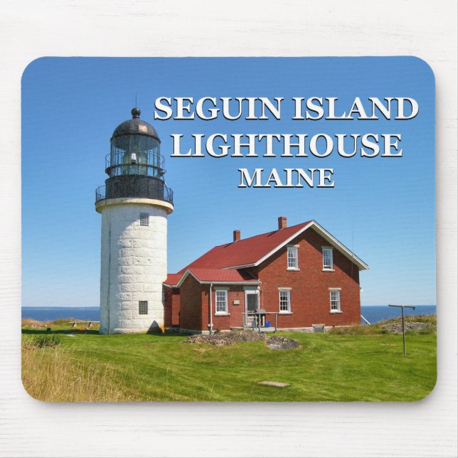 Alfombrilla De Ratón Faro de la isla de Seguin, Maine Mousepad (Frente)