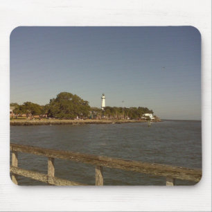 Alfombrilla De Ratón Faro de la isla de St Simon