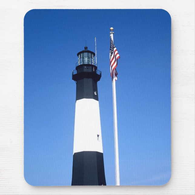 Alfombrilla De Ratón Faro de la isla de Tybee (Frente)