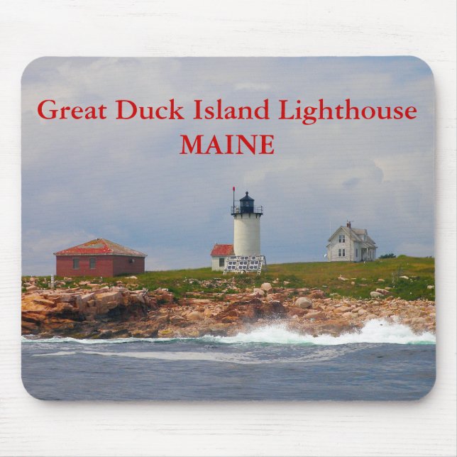 Alfombrilla De Ratón Faro de la isla del gran pato, Maine Mousepad (Frente)