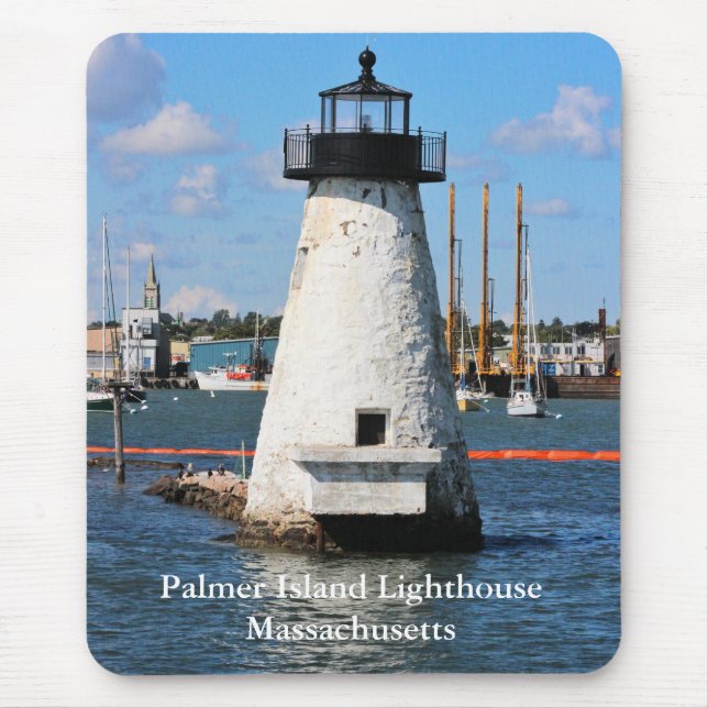 Alfombrilla De Ratón Faro de la isla Palmer, Massachusetts Mousepad (Frente)