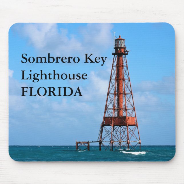 Alfombrilla De Ratón Faro de la Llave Sombrero, Florida Mousepad (Frente)