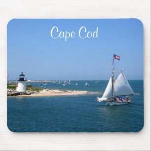 Alfombrilla De Ratón Faro de Nantucket Cape Cod y puerto de Mousepad
