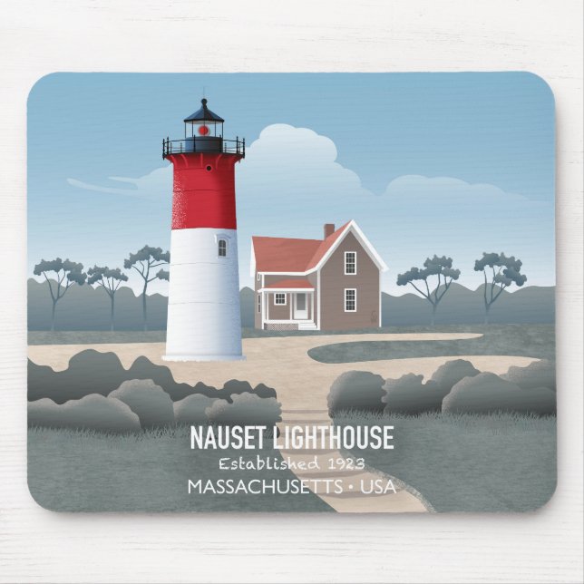 Alfombrilla De Ratón Faro de Nauset (Frente)