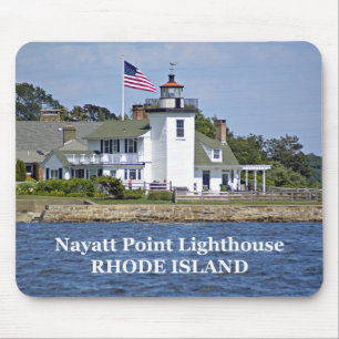Alfombrilla De Ratón Faro de Nayatt Point, Isla Rhode Mousepad