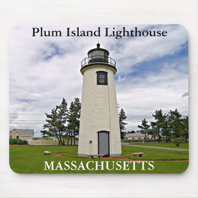 Alfombrilla De Ratón Faro de Plum Island, Massachusetts Mousepad (Frente)