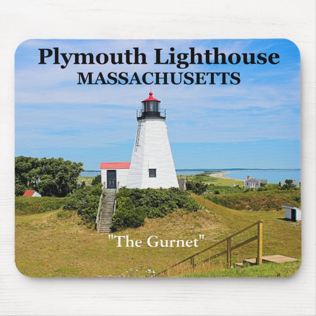 Alfombrilla De Ratón Faro de Plymouth, "The Gurnet", MAMÁES Mousepad (Frente)