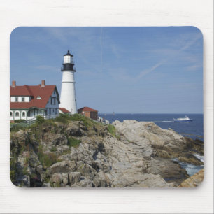 Alfombrilla De Ratón Faro de Portland Head, Cape Elizabeth,Maine,