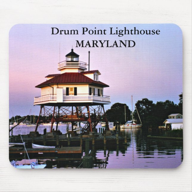 Alfombrilla De Ratón Faro de punto de tambor, Maryland Mousepad (Frente)