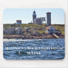 Alfombrilla De Ratón Faro de Roca Matinicus, Maine Mousepad