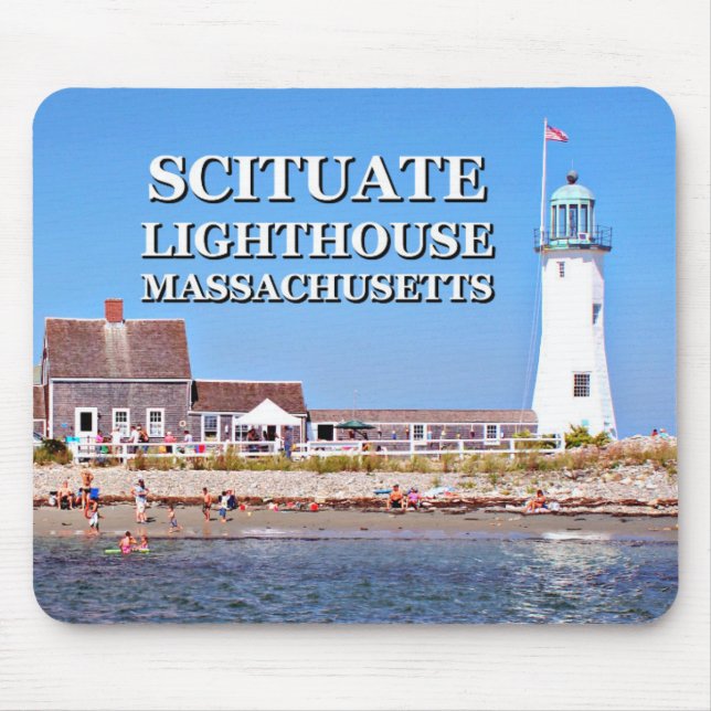 Alfombrilla De Ratón Faro de Scituate, Massachusetts Mousepad (Frente)