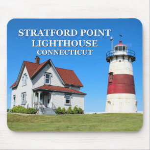 Alfombrilla De Ratón Faro de Stratford Point, Connecticut Mousepad