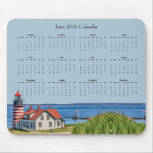 Faro de West Quoddy Head - Calendario 2026