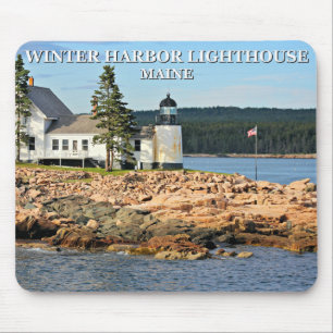 Alfombrilla De Ratón Faro de Winter Harbour, Maine