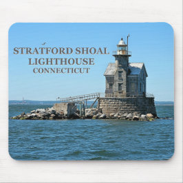 Alfombrilla De Ratón Faro del atolón de Stratford, Connecticut Mousepad
