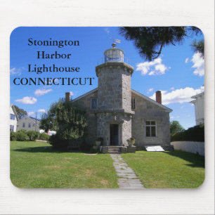 Alfombrilla De Ratón Faro del puerto de Stonington, Connecticut Mousepa