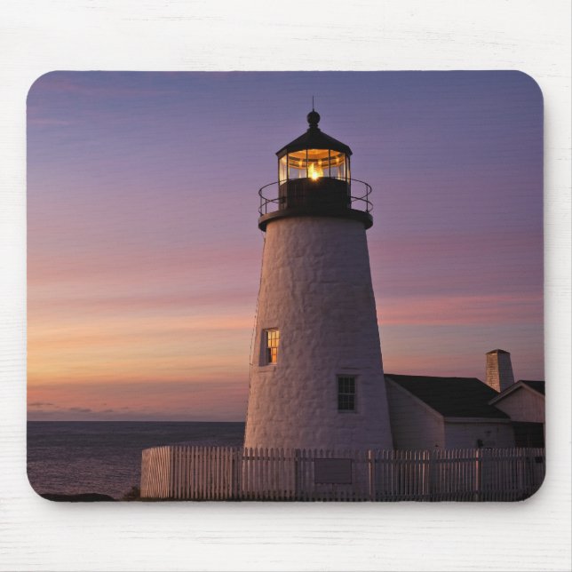 Alfombrilla De Ratón Faro del punto de Pemaquid, Maine (Frente)