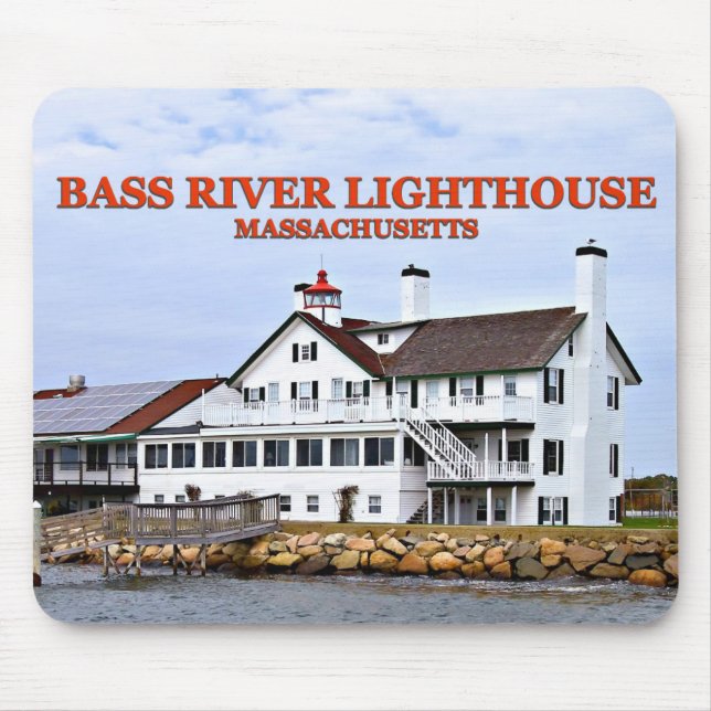 Alfombrilla De Ratón Faro del río Bass, Massachusetts Mousepad (Frente)