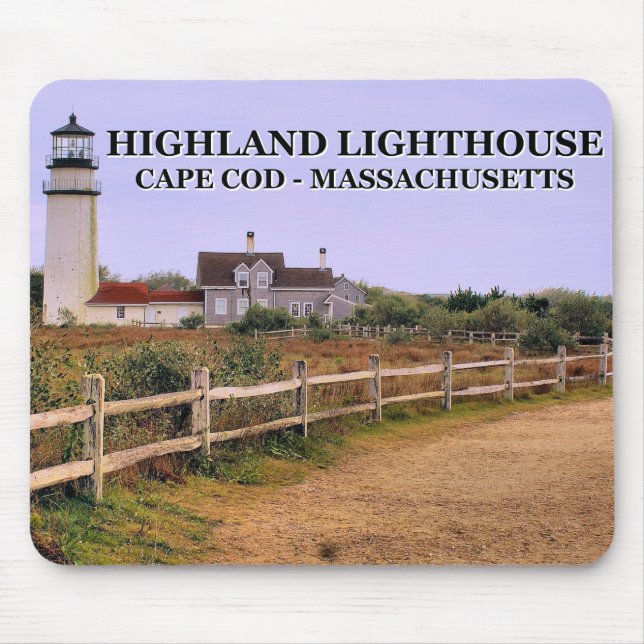 Alfombrilla De Ratón Faro Highland, Massachusetts Mousepad (Frente)