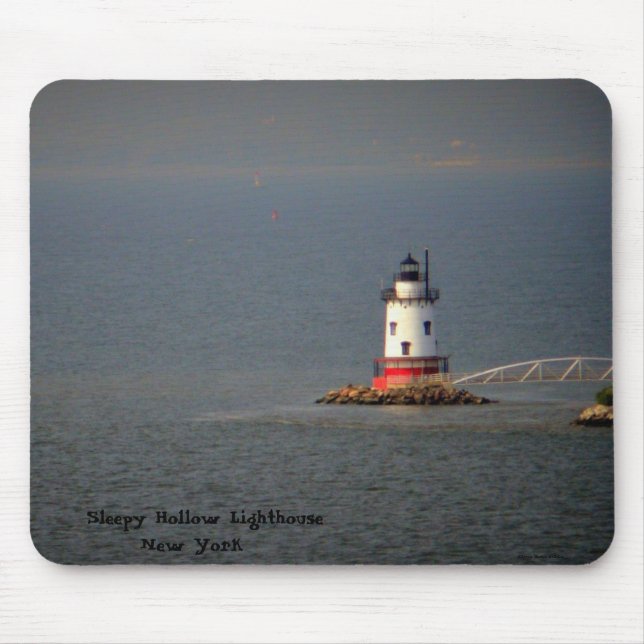 Alfombrilla De Ratón Faro hueco soñoliento NY - Mousepad (Frente)