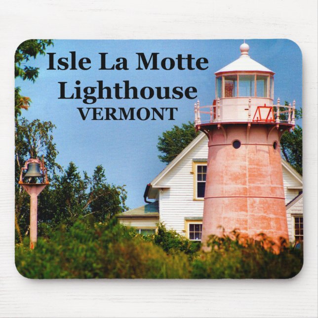 Alfombrilla De Ratón Faro Isle La Motte, Vermont Mousepad (Frente)