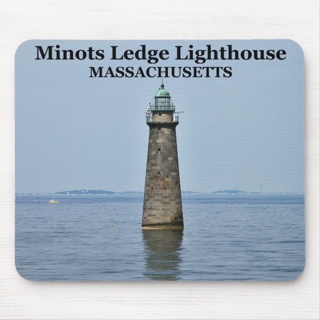 Alfombrilla De Ratón Faro Minots Ledge, Massachusetts Mousepad (Frente)