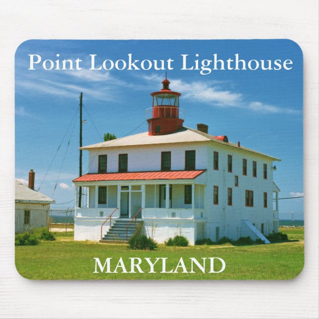 Alfombrilla De Ratón Faro Point Lookout, Maryland Mousepad (Frente)