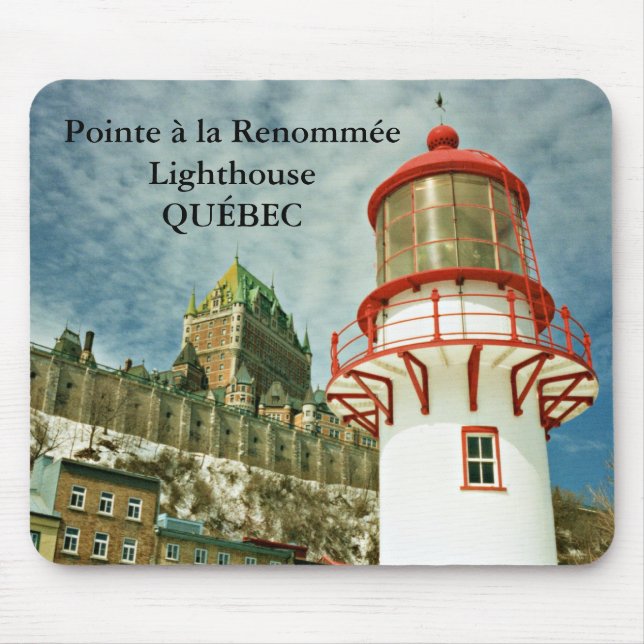 Alfombrilla De Ratón Faro Pointe à la Renommée, Québec Mousepad (Frente)