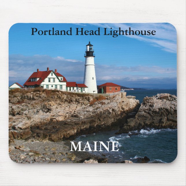 Alfombrilla De Ratón Faro principal de Portland, Maine Mousepad (Frente)