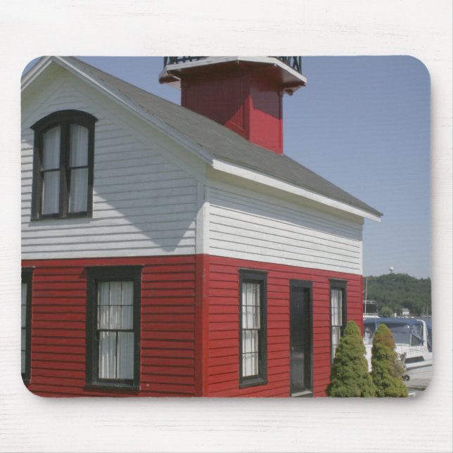 Alfombrilla De Ratón Faro reubicado a orillas de Douglas cerca de 2 (Frente)