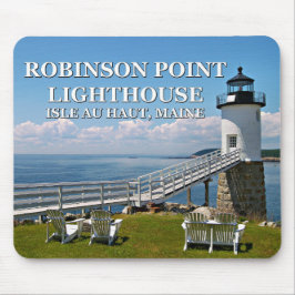 Alfombrilla De Ratón Faro Robinson Point, Maine Mousepad