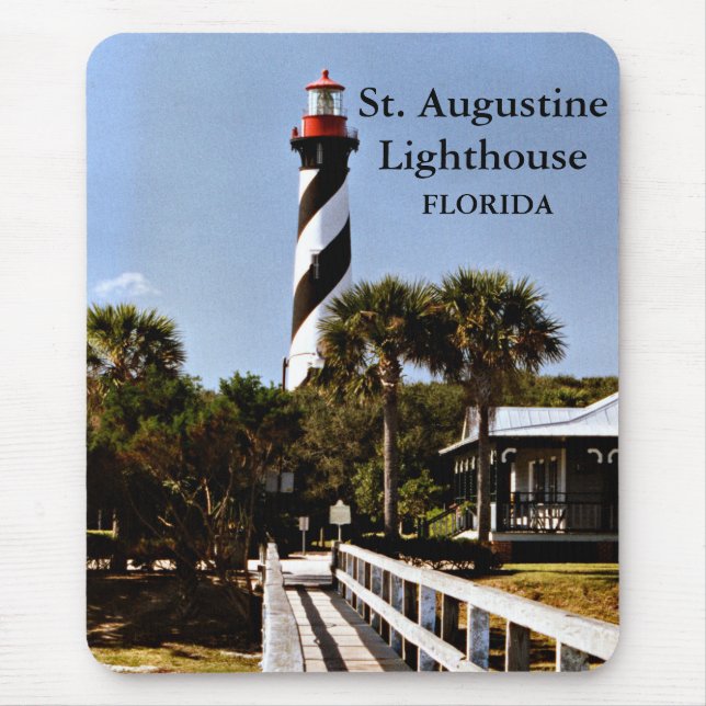 Alfombrilla De Ratón Faro San Agustín, Florida Mousepad (Frente)