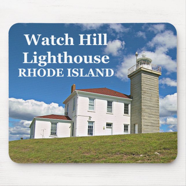 Alfombrilla De Ratón Faro Watch Hill, Isla Rhode Mousepad (Frente)