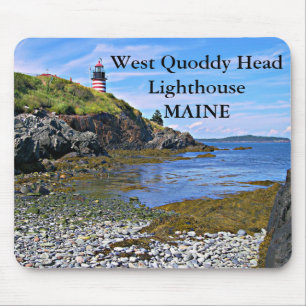 Alfombrilla De Ratón Faro West Quoddy Head, Maine Mousepad