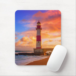 Alfombrilla De Ratón Faros Faro Itapuã Bahia Brasil