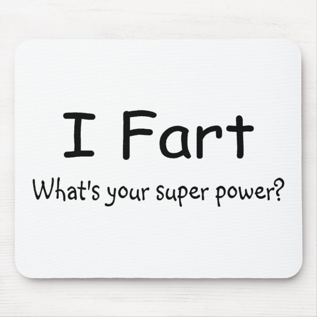 Alfombrilla De Ratón Fart cuál es su superpoder (Frente)