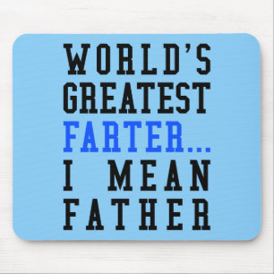 Alfombrilla De Ratón Farter más grande del mundo. Significo al padre