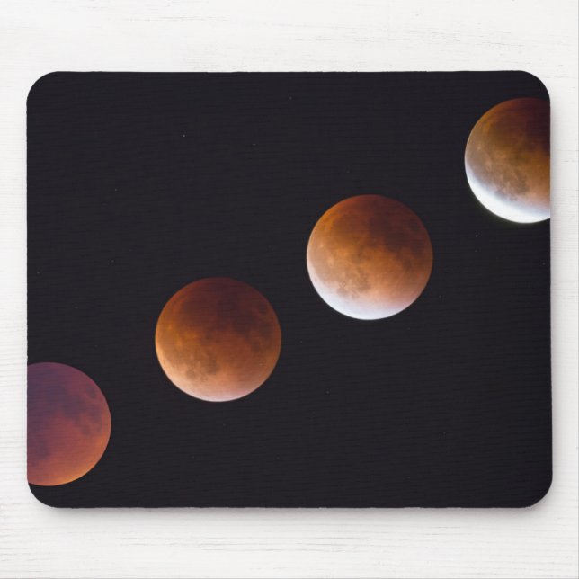 Alfombrilla De Ratón Fases de Eclipse Lunar Total | Seattle (Frente)