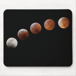 Alfombrilla De Ratón Fases de Luna Llena Eclipse Lunar Total   Colorado