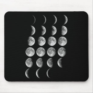Alfombrilla De Ratón Fases lunares nerd de Leonard Ciencia espacial Est