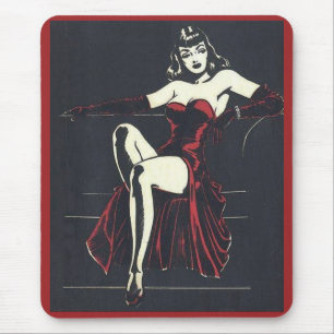 Alfombrilla De Ratón Fatale femme de los años 1940