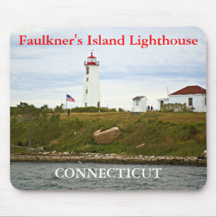 Alfombrilla De Ratón Faulkner's Island Lighthouse, Connecticut Mousepad