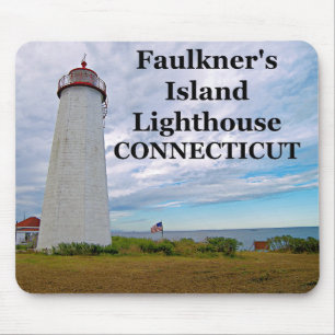 Alfombrilla De Ratón Faulkner's Island Lighthouse, Connecticut Mousepad